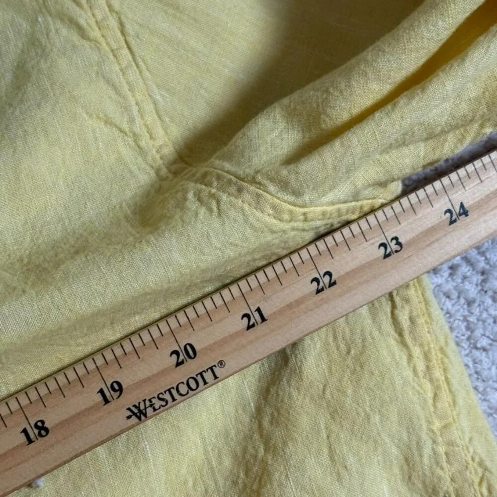 Burberry Brit Mens Long Sleeve Button Shirt Yellow Nova Check Flip Cuff Sz 2XL - Picture 11 of 13